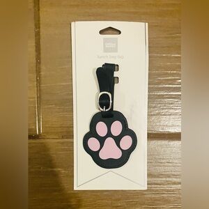 Office Depot Pink Paw Print Bag Tag